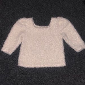 🐰GB GIRLS/ Fuzzy & Cozy Puff Slv Top 🐰